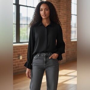 Area Stars ‘Lee’ Blouse Small NWT | Flowy Chic Saks‑Inspired Modern Style